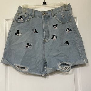 Mickey Mouse High-waisted shorts